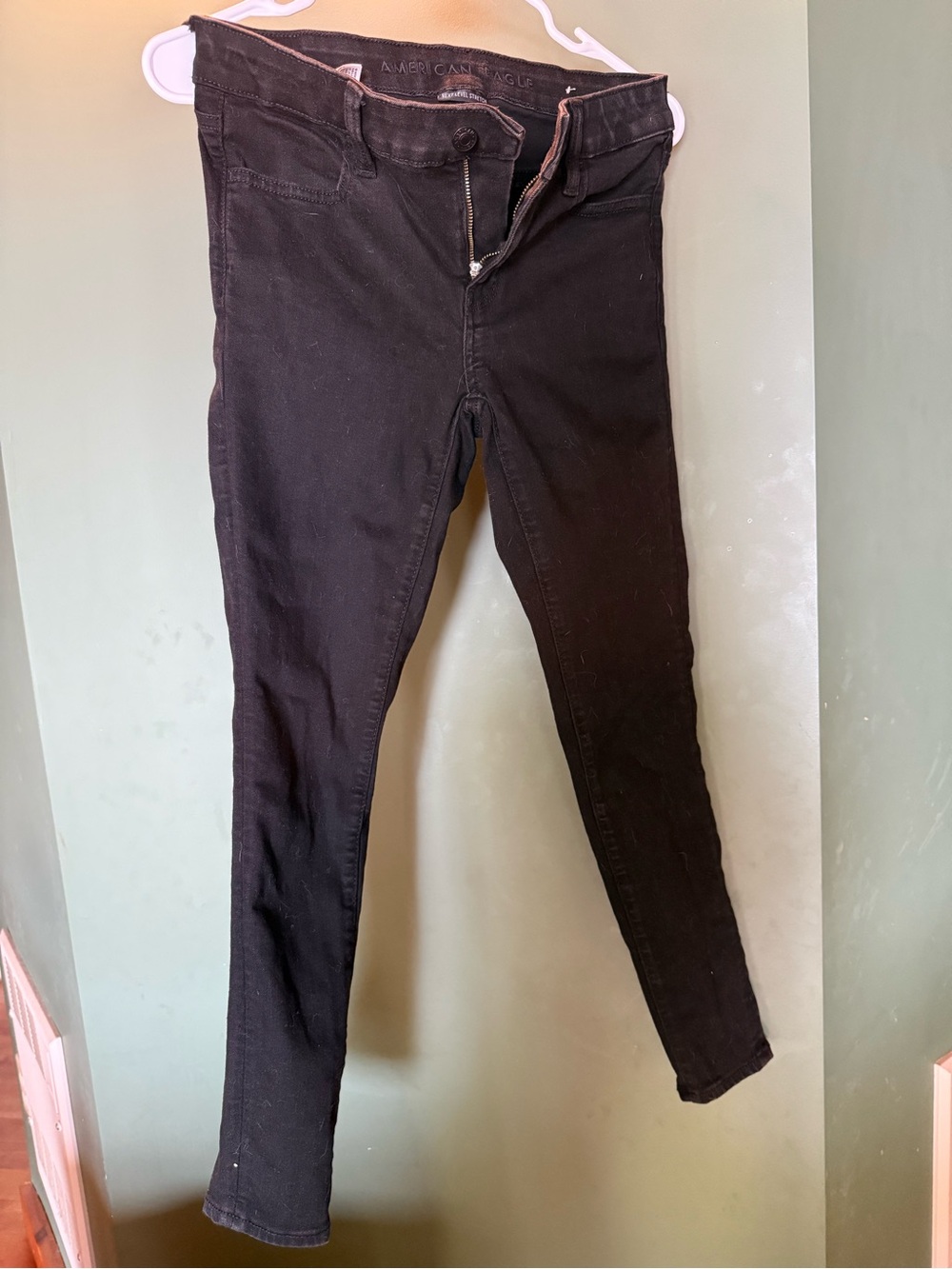 American Eagle Outfitters Black Skinny Jeans - High Rise